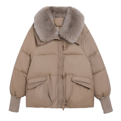 Women's Loose Bread Jacket – Casual Lapel Style