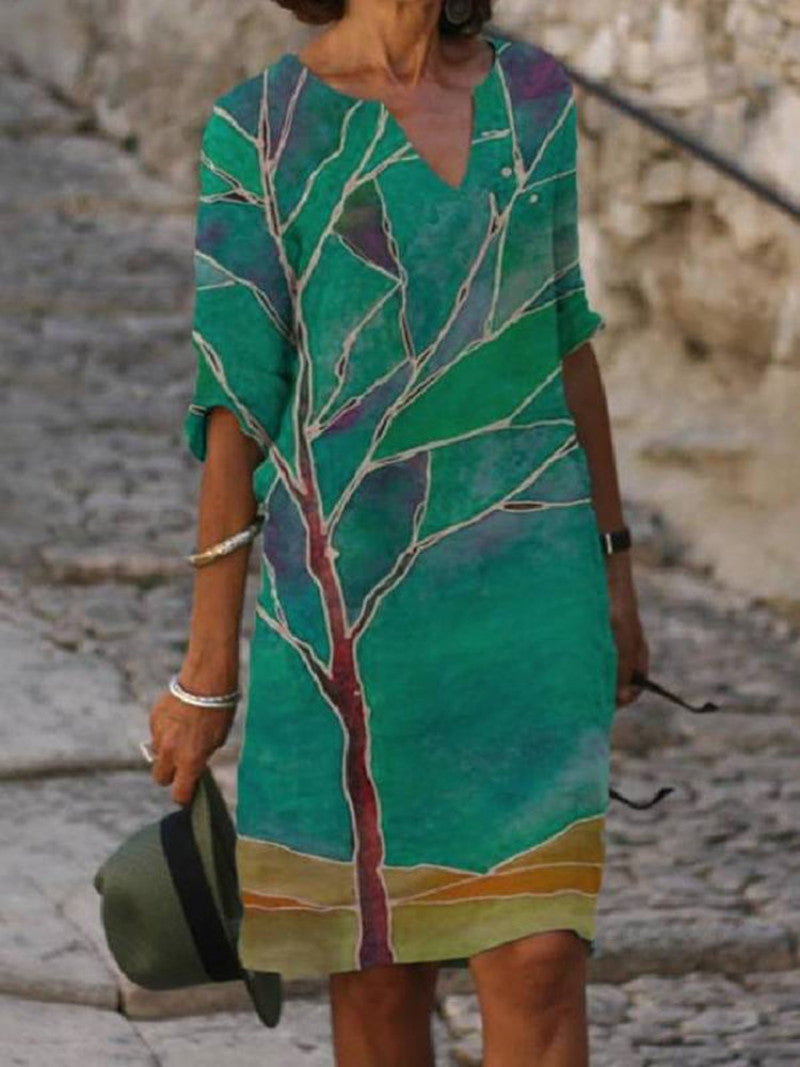 Floral Summer Dress Women | Breathable, Flattering Cut | Multi-Color