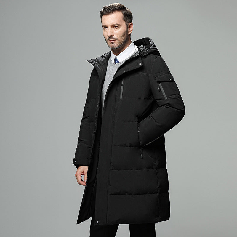 Long Quilted Puffer Jacket for Men – A Winter Essential, Warm and Lightweight