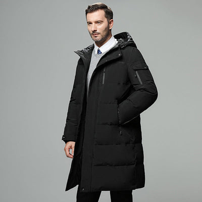 Long Quilted Puffer Jacket for Men – A Winter Essential, Warm and Lightweight