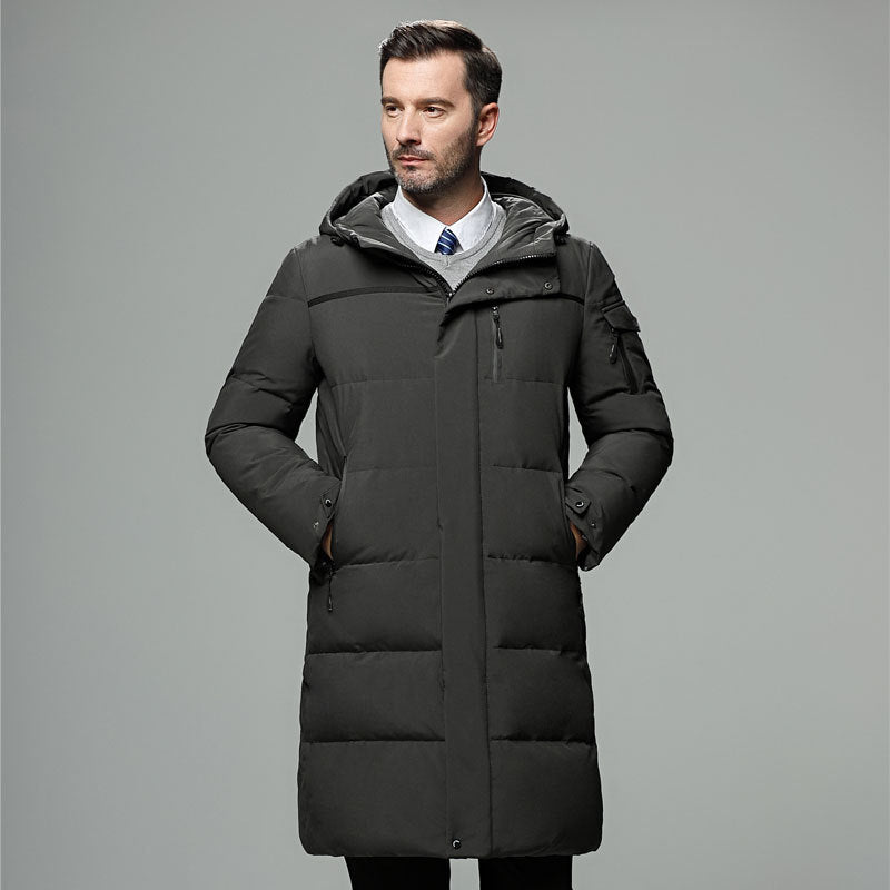 Long Quilted Puffer Jacket for Men – A Winter Essential, Warm and Lightweight