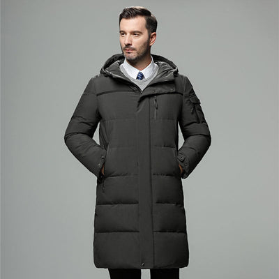 Long Quilted Puffer Jacket for Men – A Winter Essential, Warm and Lightweight