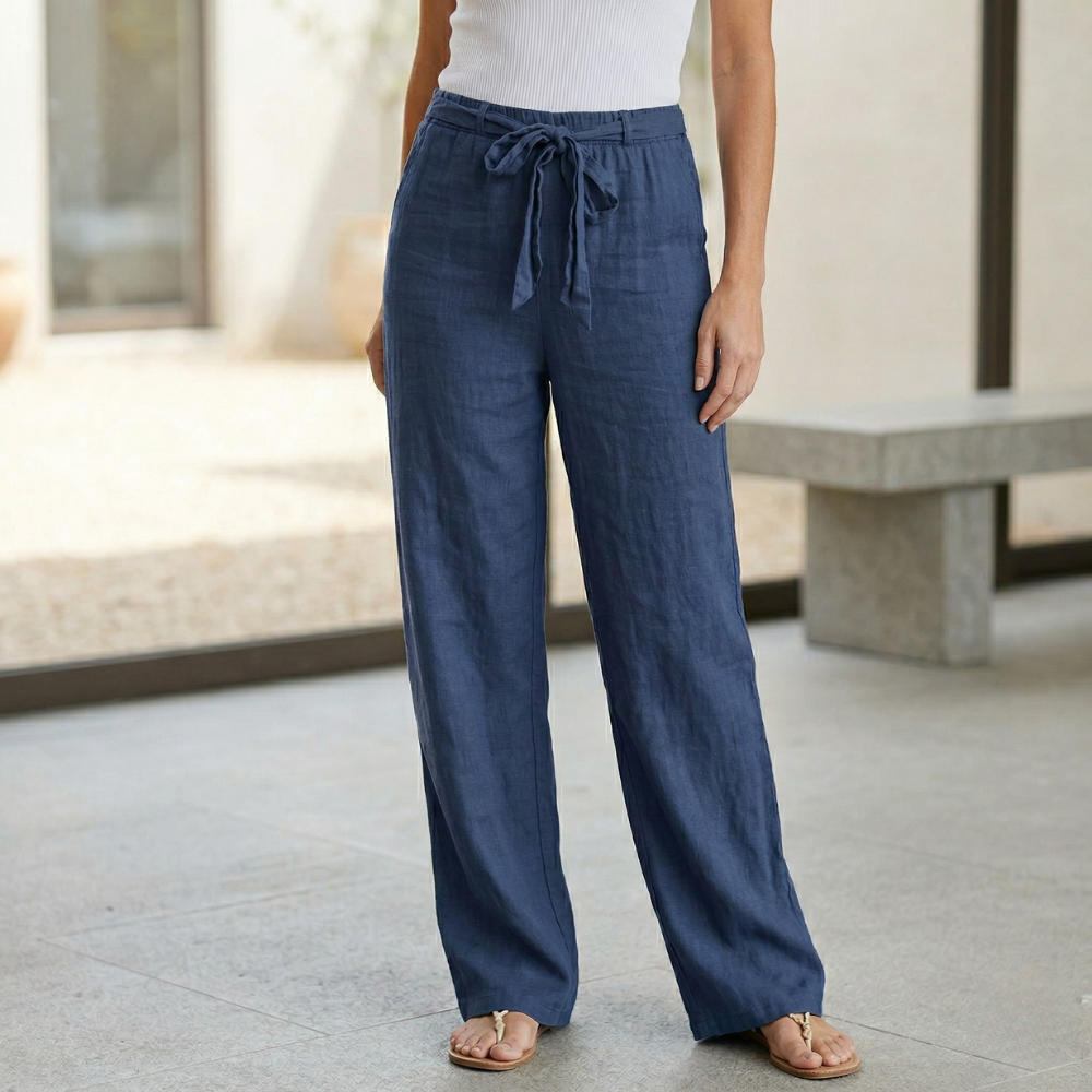 Women's Summer Linen Pants | Elegant Comfort | Light, Breathable