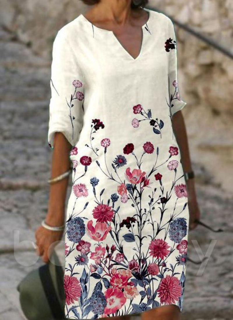 Floral Summer Dress Women | Breathable, Flattering Cut | Multi-Color
