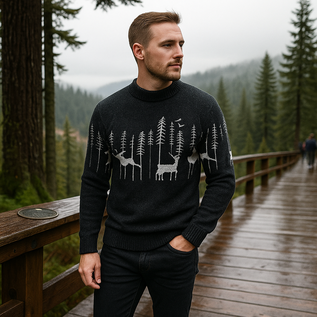 Premium Men's Warm Christmas Sweater - Stylish - Ideal Gift