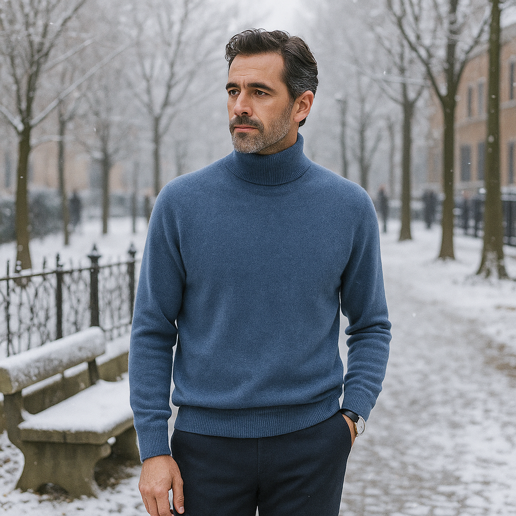 Men's Cashmere Turtleneck - Ultra-Soft - Premium Warm Sweater