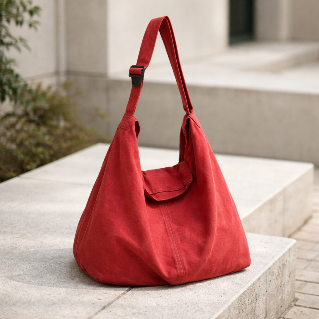 Noa - Oversized Canvas Shoulder Bag for Women