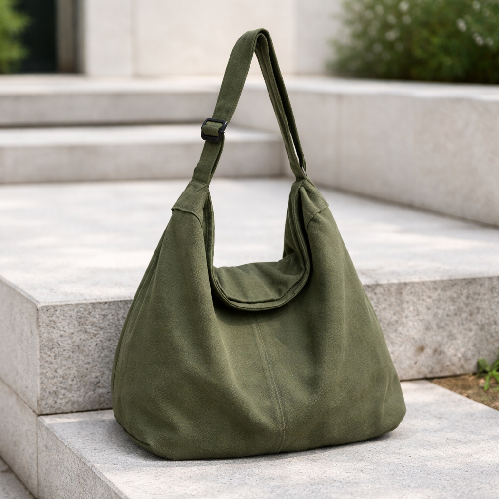 Noa - Oversized Canvas Shoulder Bag for Women