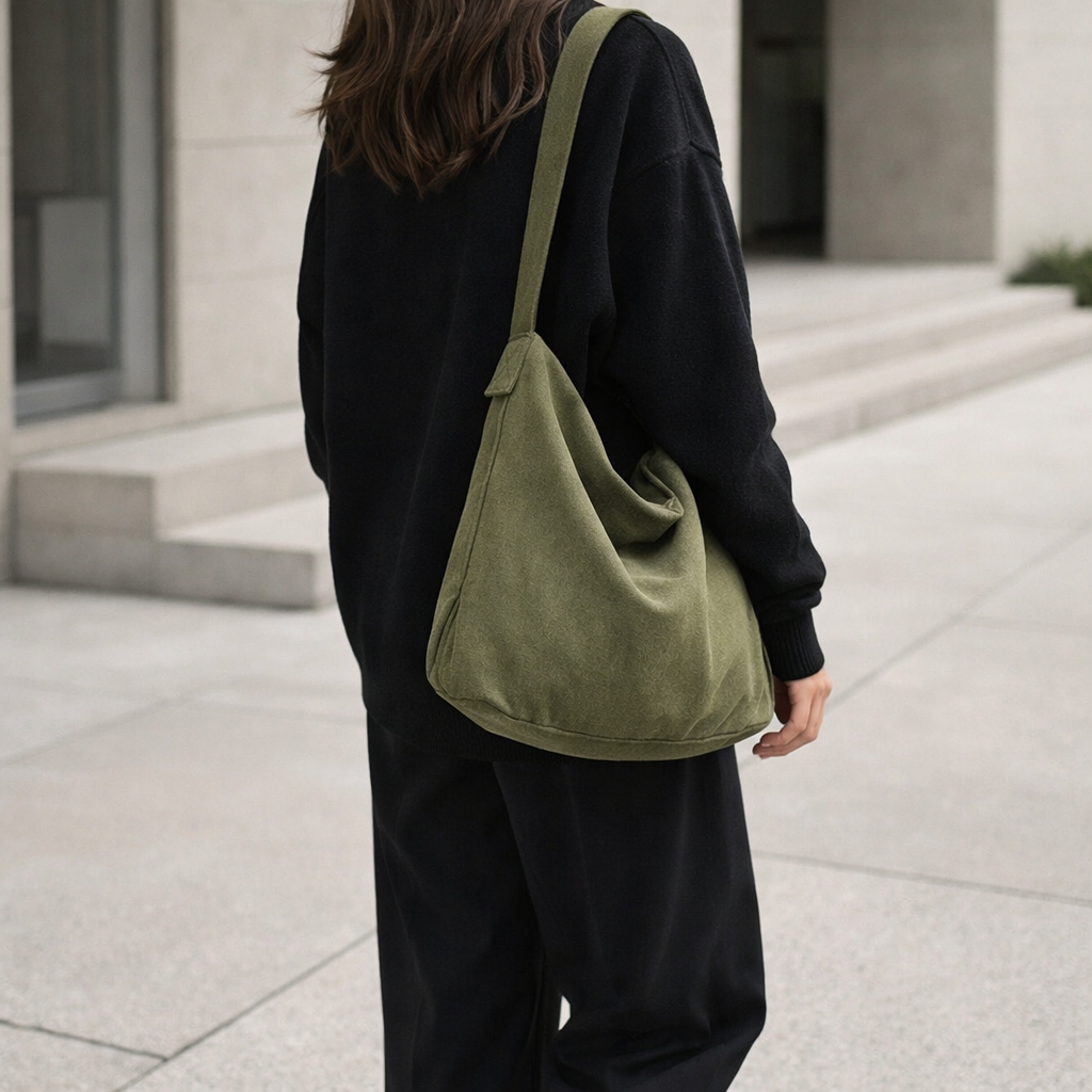 Noa - Oversized Canvas Shoulder Bag for Women