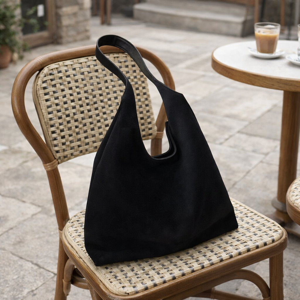 Gigi - Suede Shoulder Bag - Luxury Tote