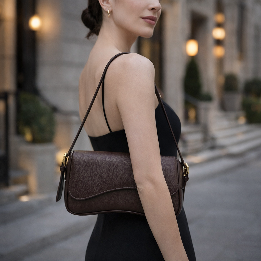 Zoëy - Wavy Shoulder Bag Vegan Leather