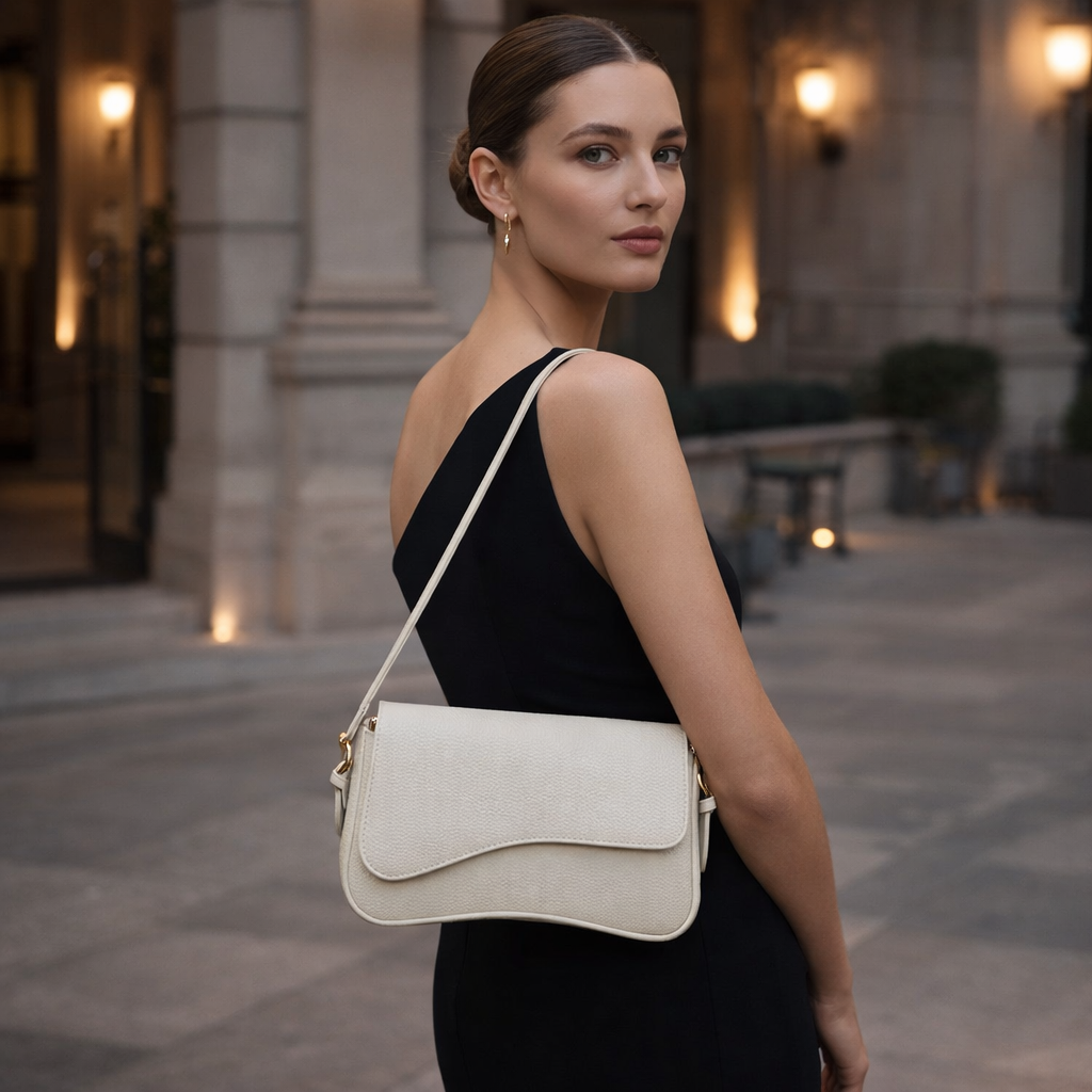 Zoëy - Wavy Shoulder Bag Vegan Leather