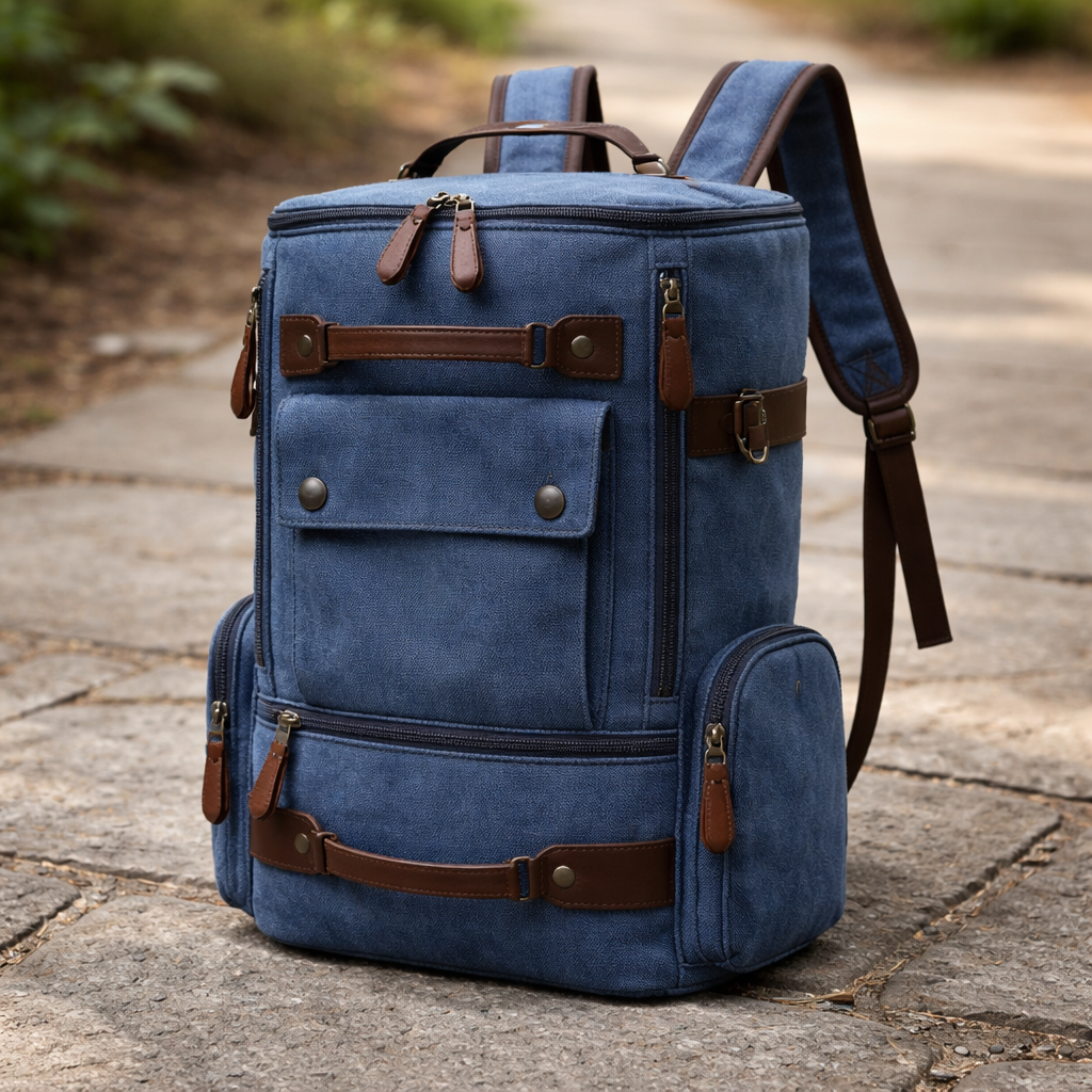 Vintage Canvas Laptop Backpack for Everyday Adventures