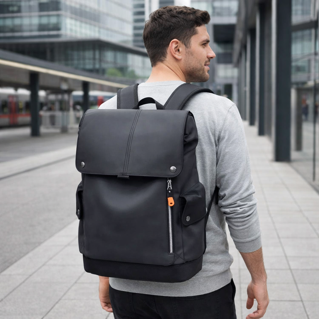 Compact Waterproof Roll-Top Backpack Lightweight Travel