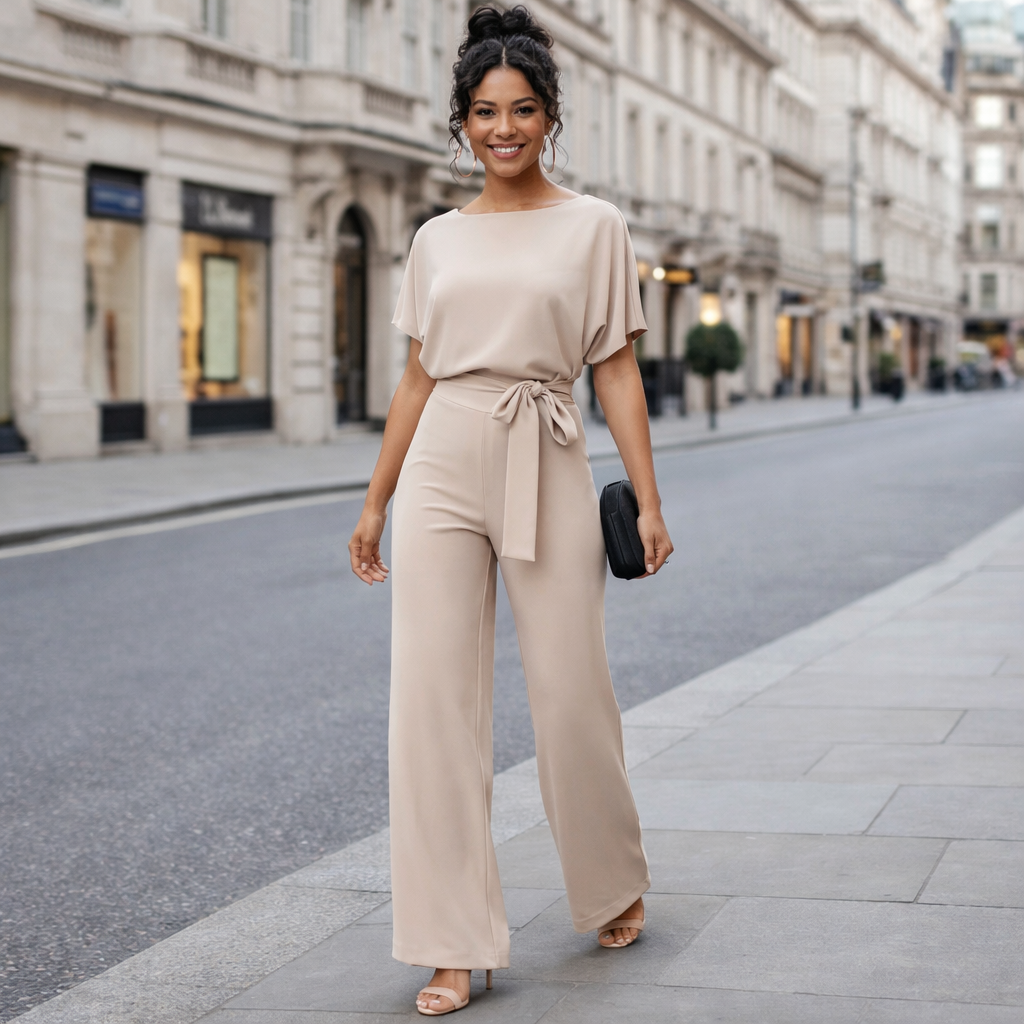 Liana Stylish Chic Jumpsuit | Elegant Wide-Leg Design | Fashionable