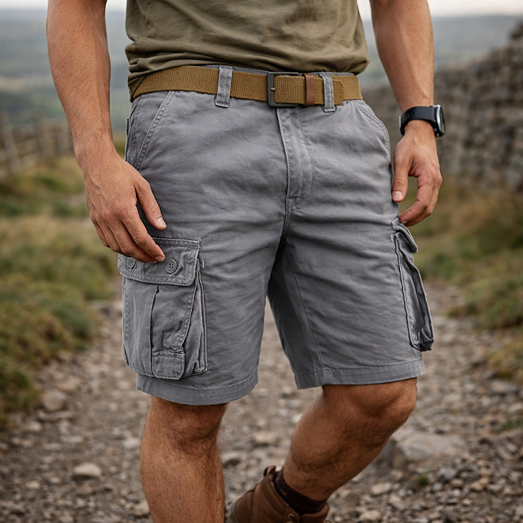 Alan Multi-Pocket Cargo Shorts for Men | Durable, Comfortable, Practical