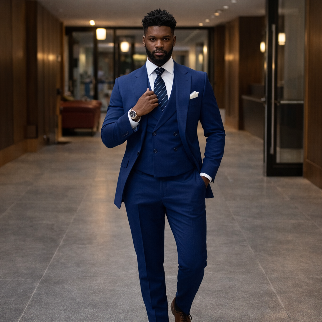 Men's 3-Piece Suit | Jacket, Vest, Trousers | Classic, Stylish, Elegant
