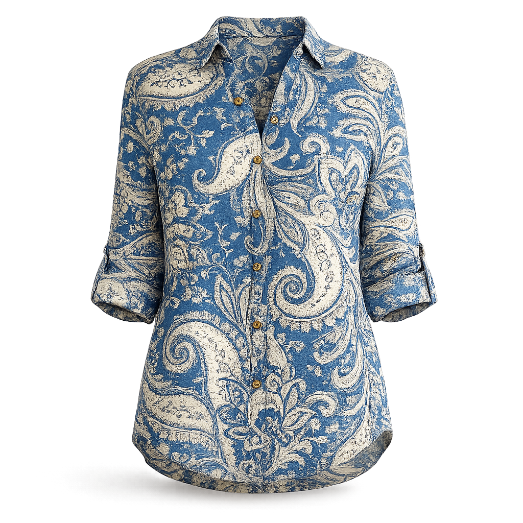 Floral Button Blouse for Women | Casual Shirt | Stylish, Comfortable