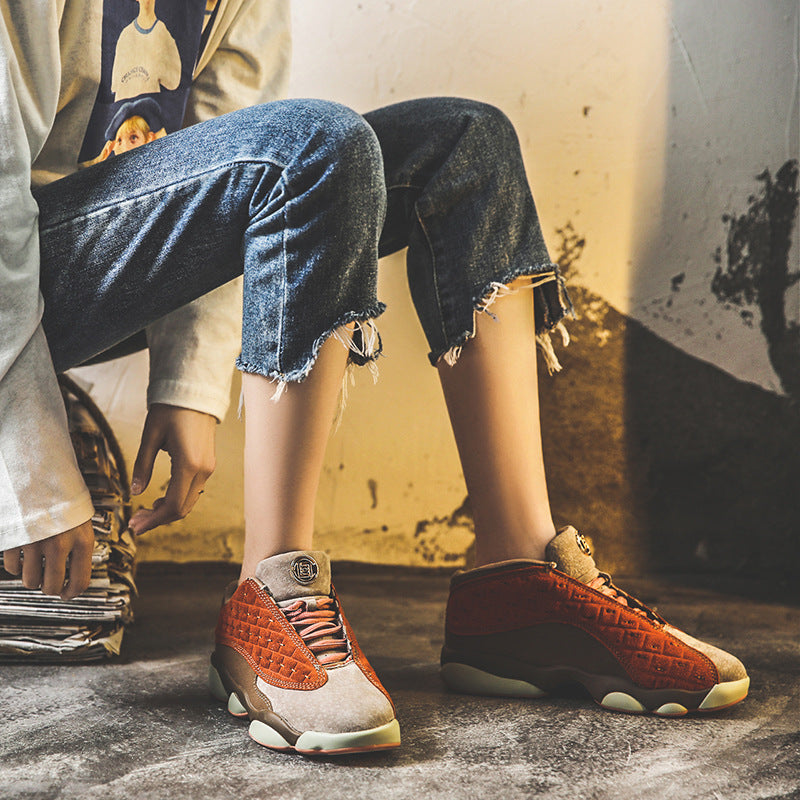 Women's Net Red Terracotta Daddy Sneakers – Super Hot Trendy Style