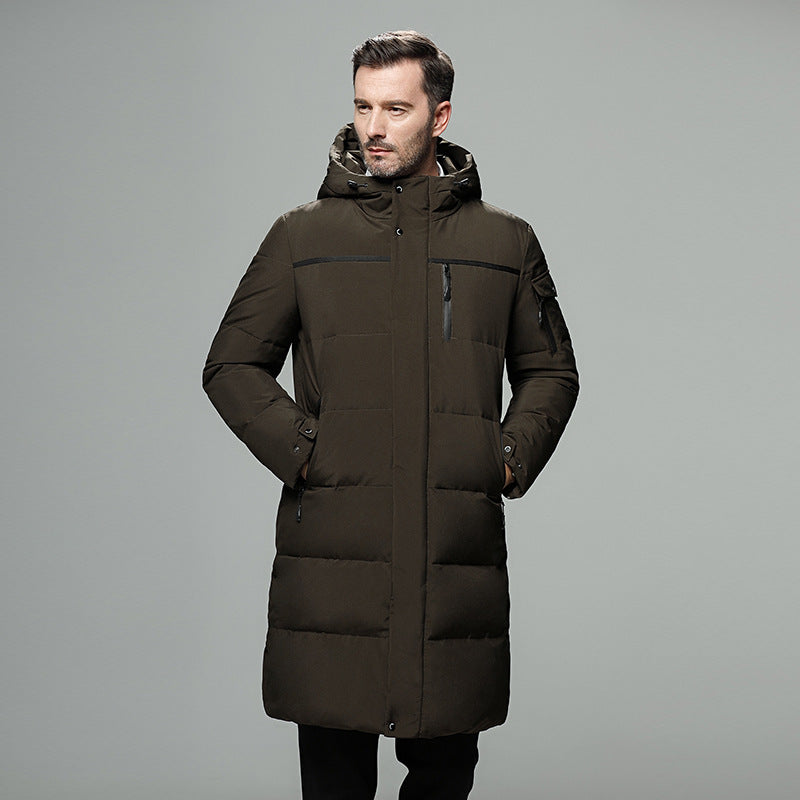 Long Quilted Puffer Jacket for Men – A Winter Essential, Warm and Lightweight