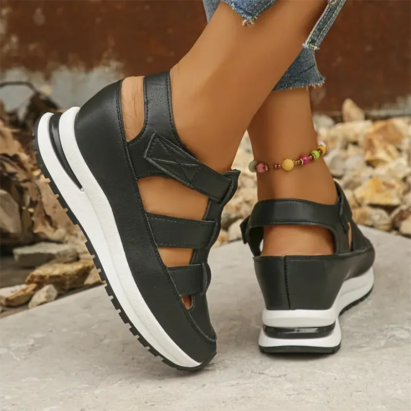 Women's Orthopedic Sandals | Velcro Closure, Closed Toe | Cushioned
