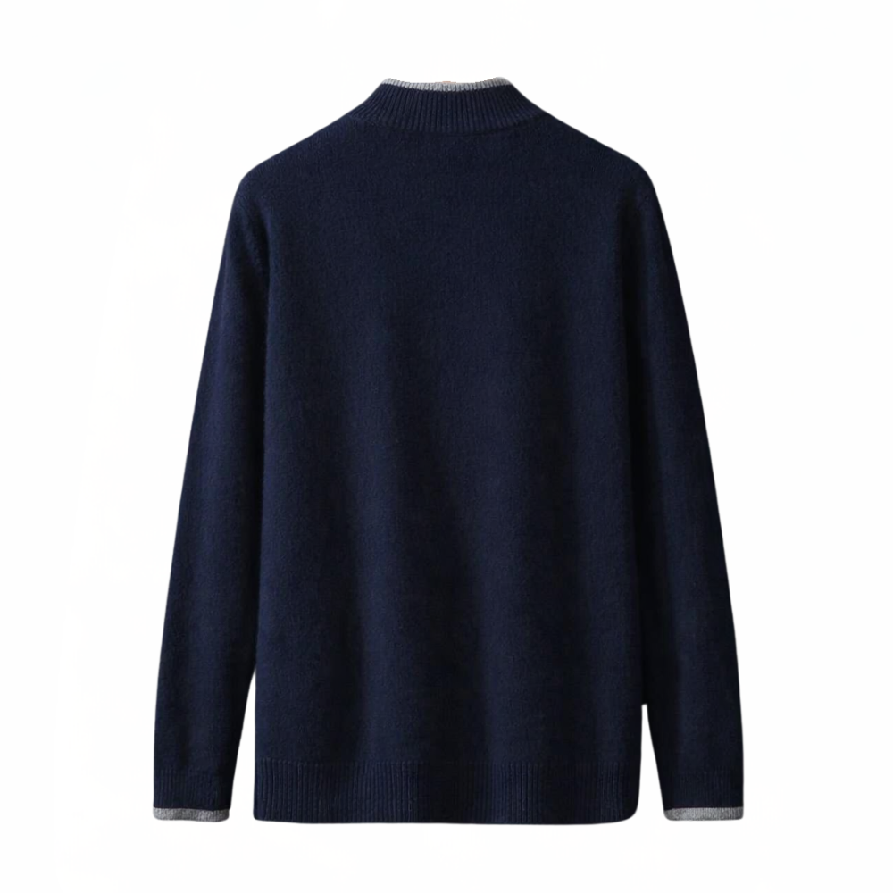 Men's Cashmere Zip Jacket | Warm & Elegant | Soft, Stylish