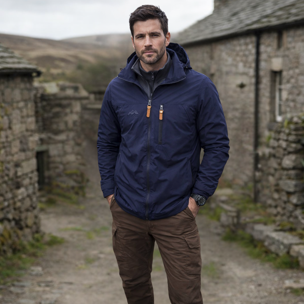 Water Windproof Men's Outdoor Jacket | Durable, Weather-Resistant