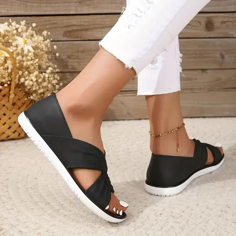 Wide Fit Arch Support Sandals | Orthopedic Slip-On | Cushioned Sole