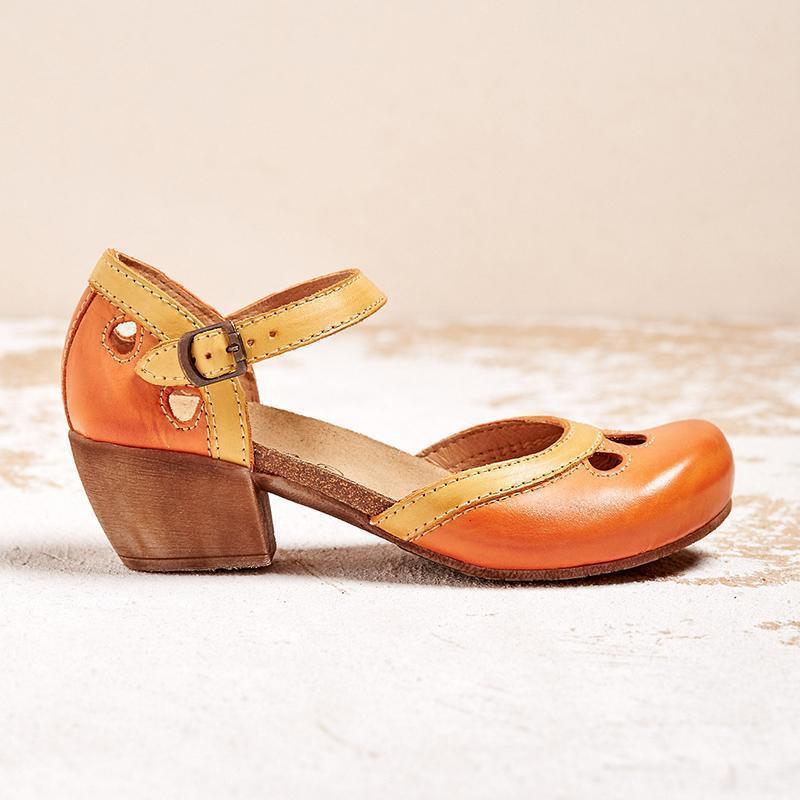 Anneke| Women's Orthopedic Low Heel Flat Sandals  -   - mayberry BS - recent