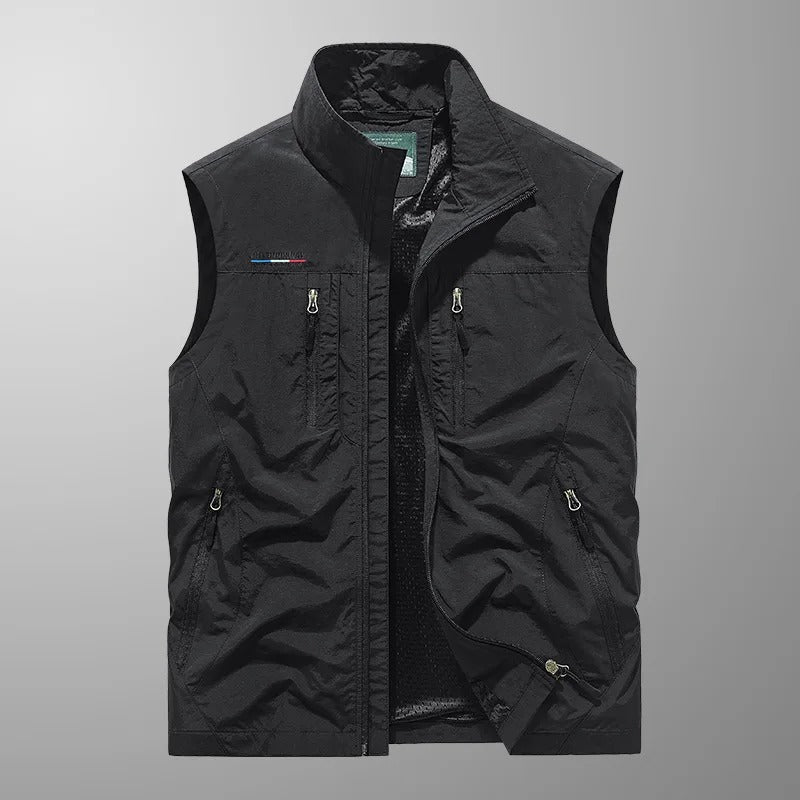 Men's Bodywarmer | Zip Vest, Outdoor, Stand Collar