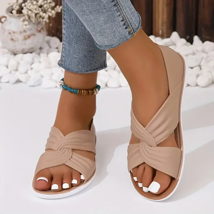 Wide Fit Arch Support Sandals | Orthopedic Slip-On | Cushioned Sole