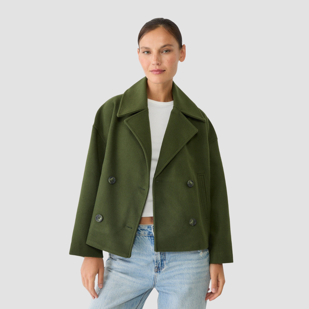 Anna Korte Double-Breasted Blazer | Premium Quality Jacket