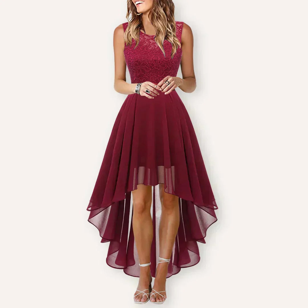 Xanthe | Women’s Wedding Guest High-Low Elegant Dress