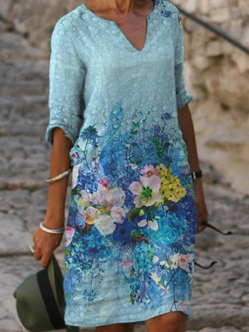 Floral Summer Dress Women | Breathable, Flattering Cut | Multi-Color
