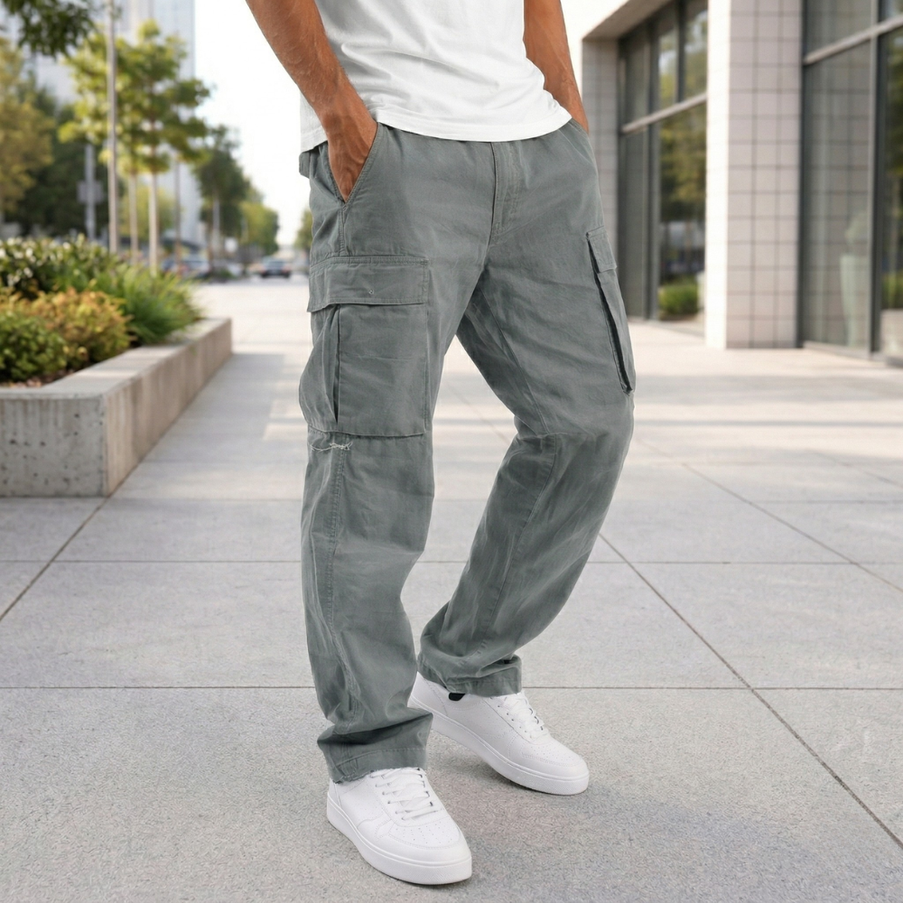 Men's Comfortable Cargo Pants | Everyday Wear | Relaxed Fit, Versatile