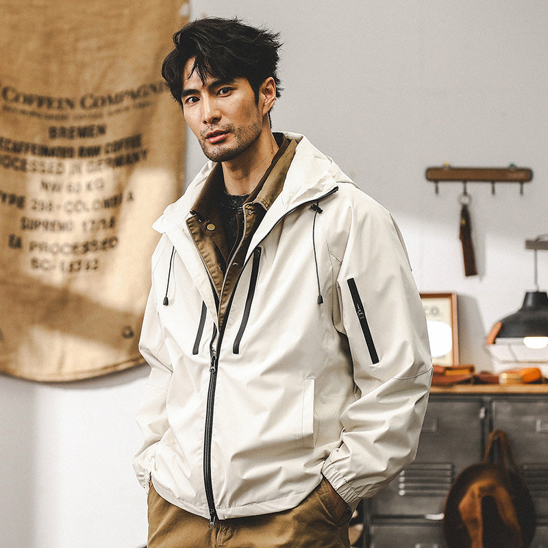 Men's Retro Outdoor Adventure Jacket – Classic All-Weather Style