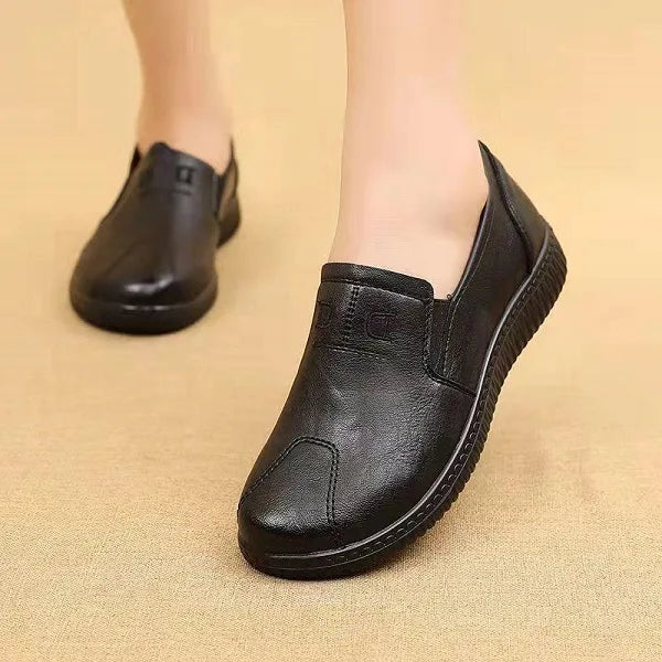 Leather Orthopedic Shoes | Comfort Support | Black, Brown, Red