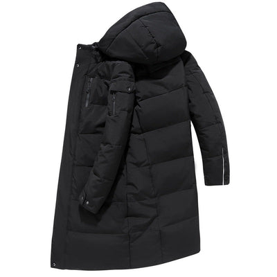Long Quilted Puffer Jacket for Men – A Winter Essential, Warm and Lightweight
