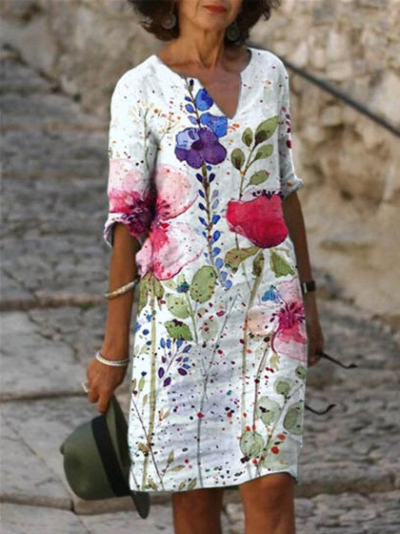 Floral Summer Dress Women | Breathable, Flattering Cut | Multi-Color