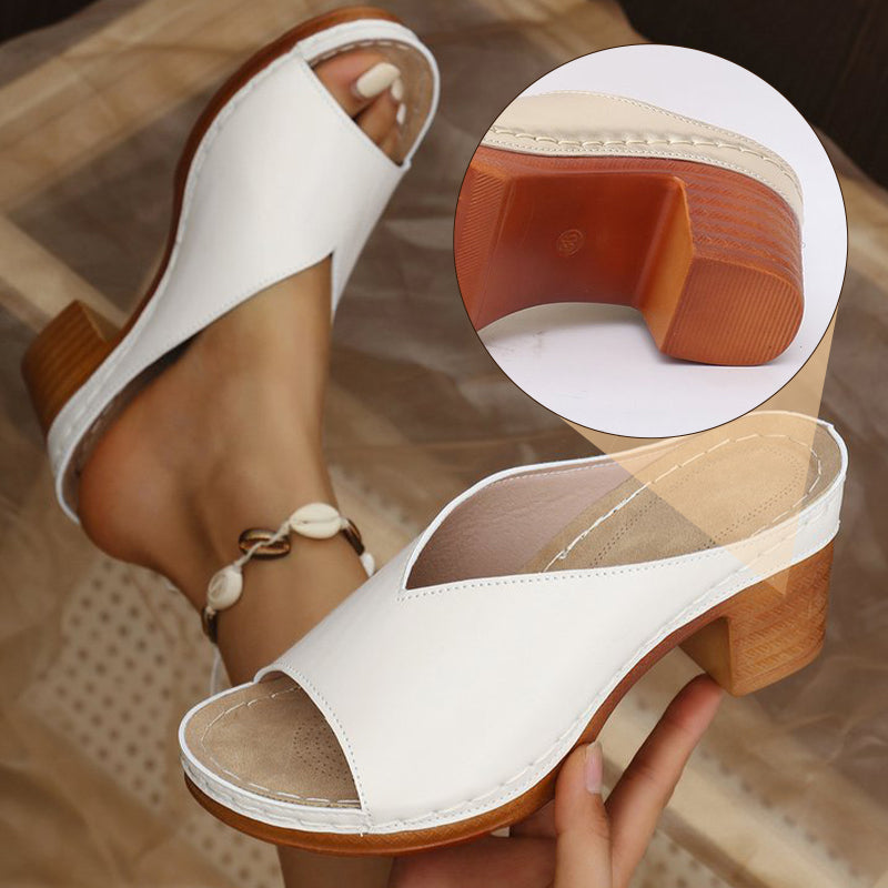 Women's Orthopedic Sandals | Leather, Arch Support | Beige