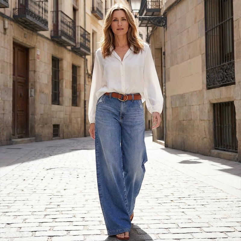 Embla High-Waisted Wide Jeans for Women  -   - Random/recent best seller