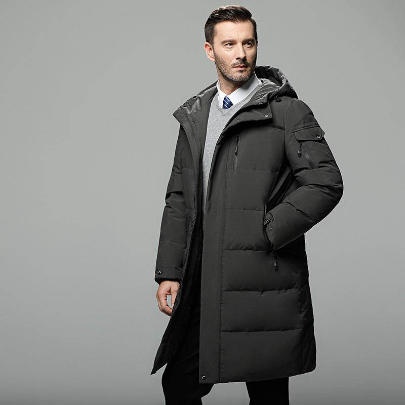 Long Quilted Puffer Jacket for Men – A Winter Essential, Warm and Lightweight