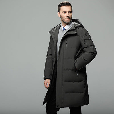 Long Quilted Puffer Jacket for Men – A Winter Essential, Warm and Lightweight