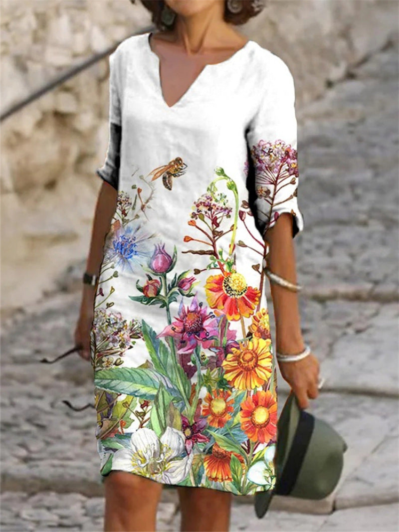 Floral Summer Dress Women | Breathable, Flattering Cut | Multi-Color