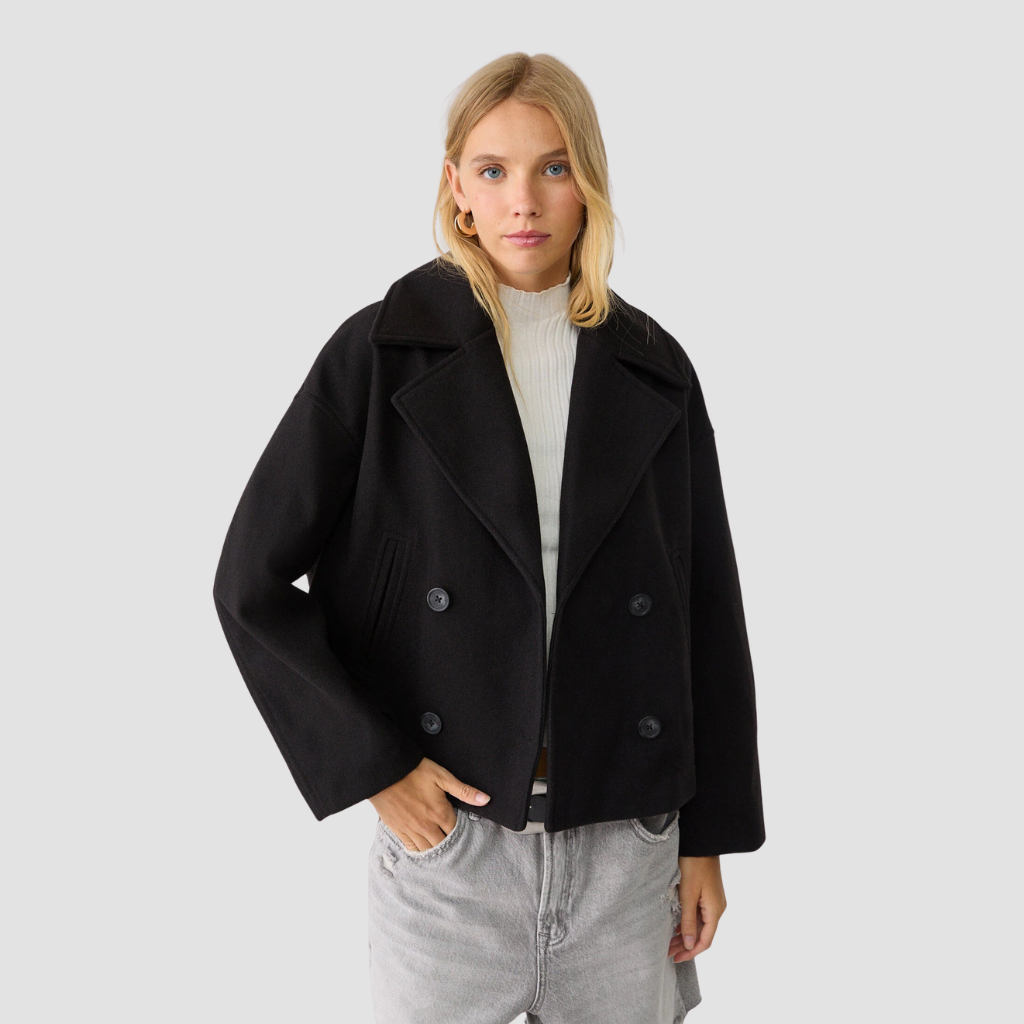Anna Korte Double-Breasted Blazer | Premium Quality Jacket