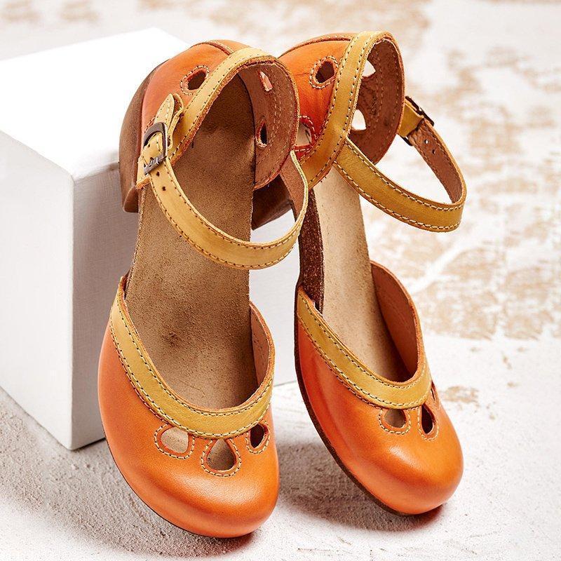 Anneke| Women's Orthopedic Low Heel Flat Sandals
