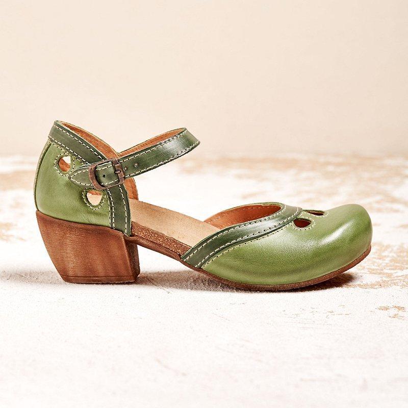 Anneke| Women's Orthopedic Low Heel Flat Sandals  -   - mayberry BS - recent