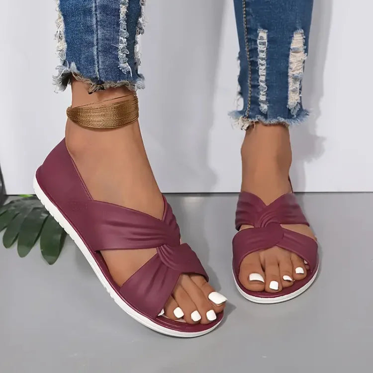 Wide Fit Arch Support Sandals | Orthopedic Slip-On | Cushioned Sole