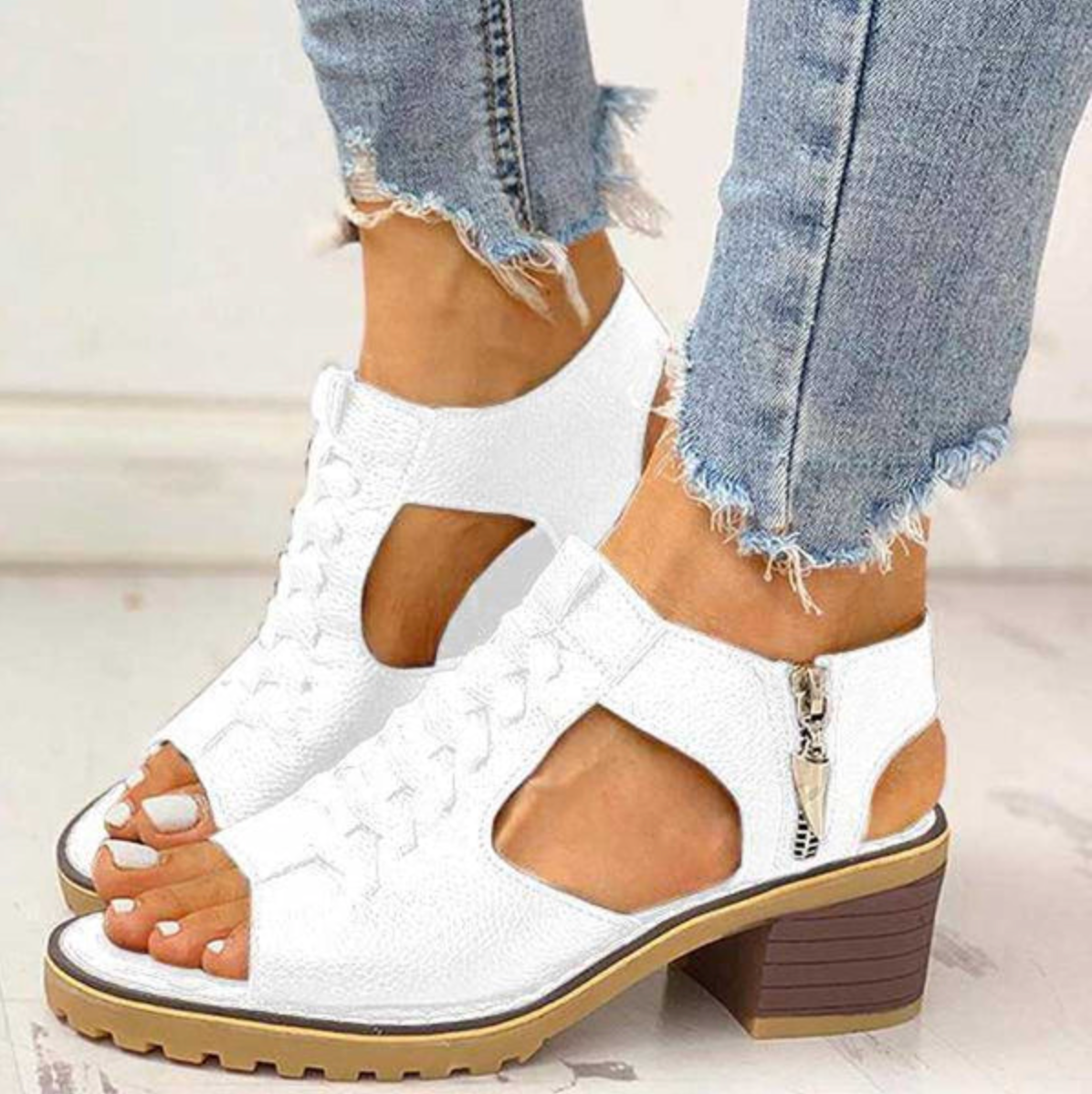 Women's Orthopedic Sandals | Block Heel, Massage Insole
