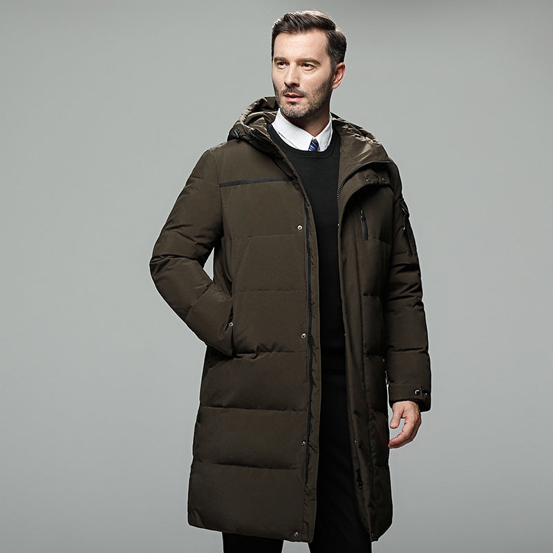Long Quilted Puffer Jacket for Men – A Winter Essential, Warm and Lightweight